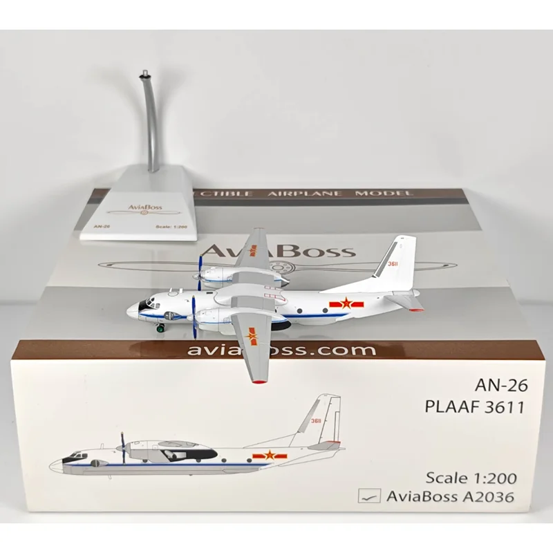 

Литая под давлением масштаб 1/200 китайские ВВС A2036 An-26 AN26 модель самолета из сплава Коллекционный декоративный предмет