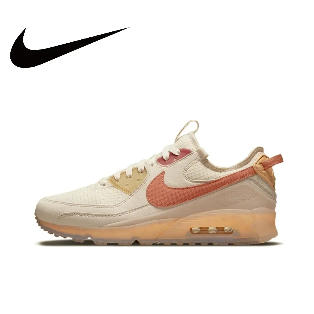 Nike New Air Max 90 Terrascape Low Men's and Women's Sneakers Breathable and comfortable casual shoes Lightweight Brown&Blue