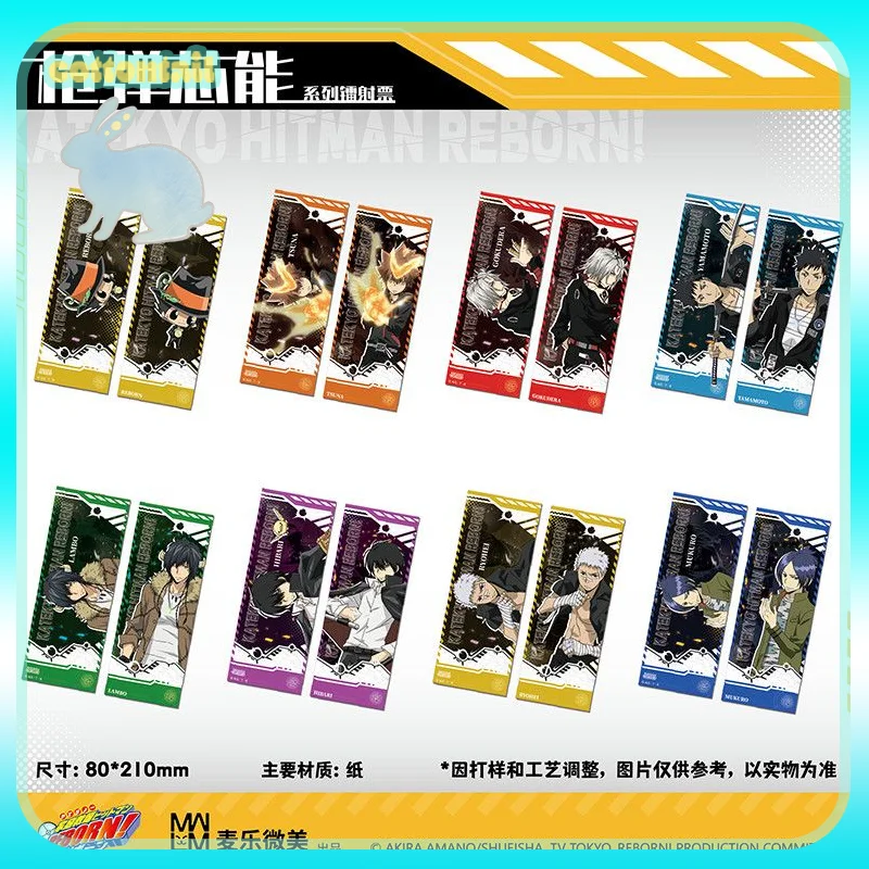 

Original Mlwm Katekyo Hitman Reborn Bullet Core Series Laser Ticket Limited Edition Anime Peripheral Collect Toys Boy Girl Gift