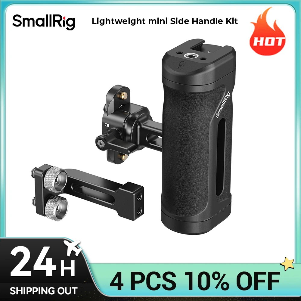 

Легкий комплект мини-боковой ручки SmallRig с зажимом НАТО и универсальной направляющей НАТО, может крепить волшебные кронштейны, светильник 5532