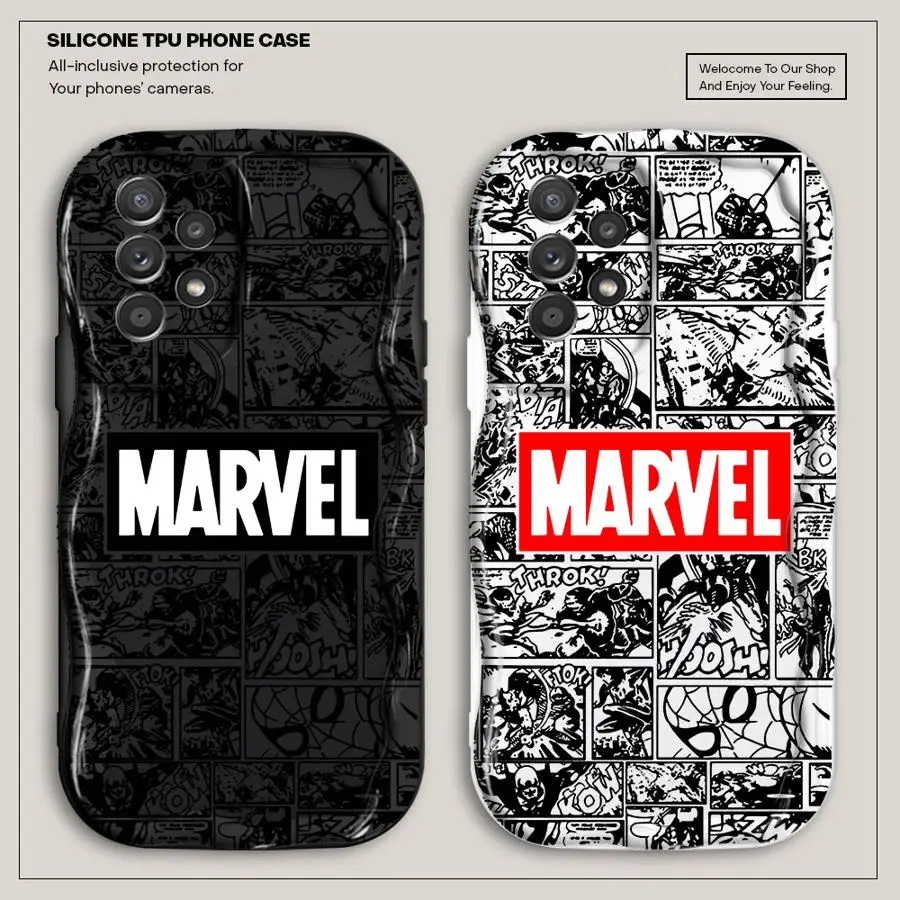 Marvel Logo Avengers Phone Case for Samsung Galaxy A02 A03 A04 A05 A11 Core A21s A31 A20 A10 A30 A50 A51 A71 4G 5G Soft Cover