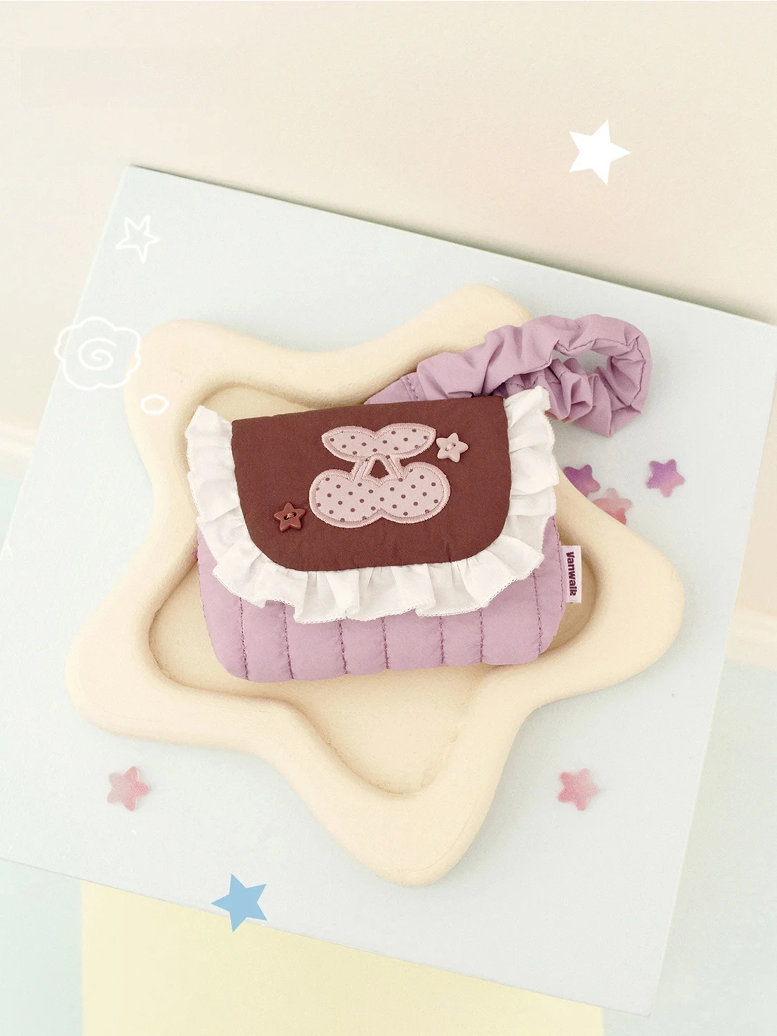  Portable Handbag Style Coin Purse Key And Earphone Storage Bag for Girls Youth Fashion Korean Style Polyester Material