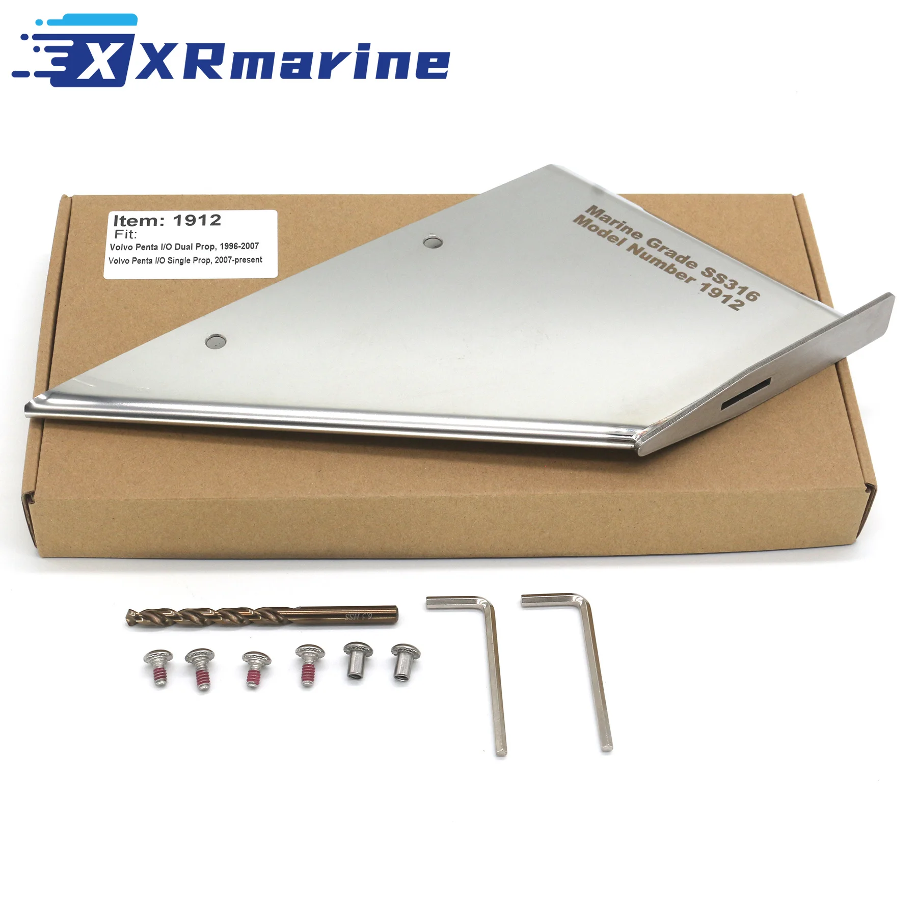 27191 Lower Unit Skeg Guard Fits Volvo Penta DP Dual Prop Inboard Outdrive Dual Propeller 1996-2007 Single Propeller 2007&UP