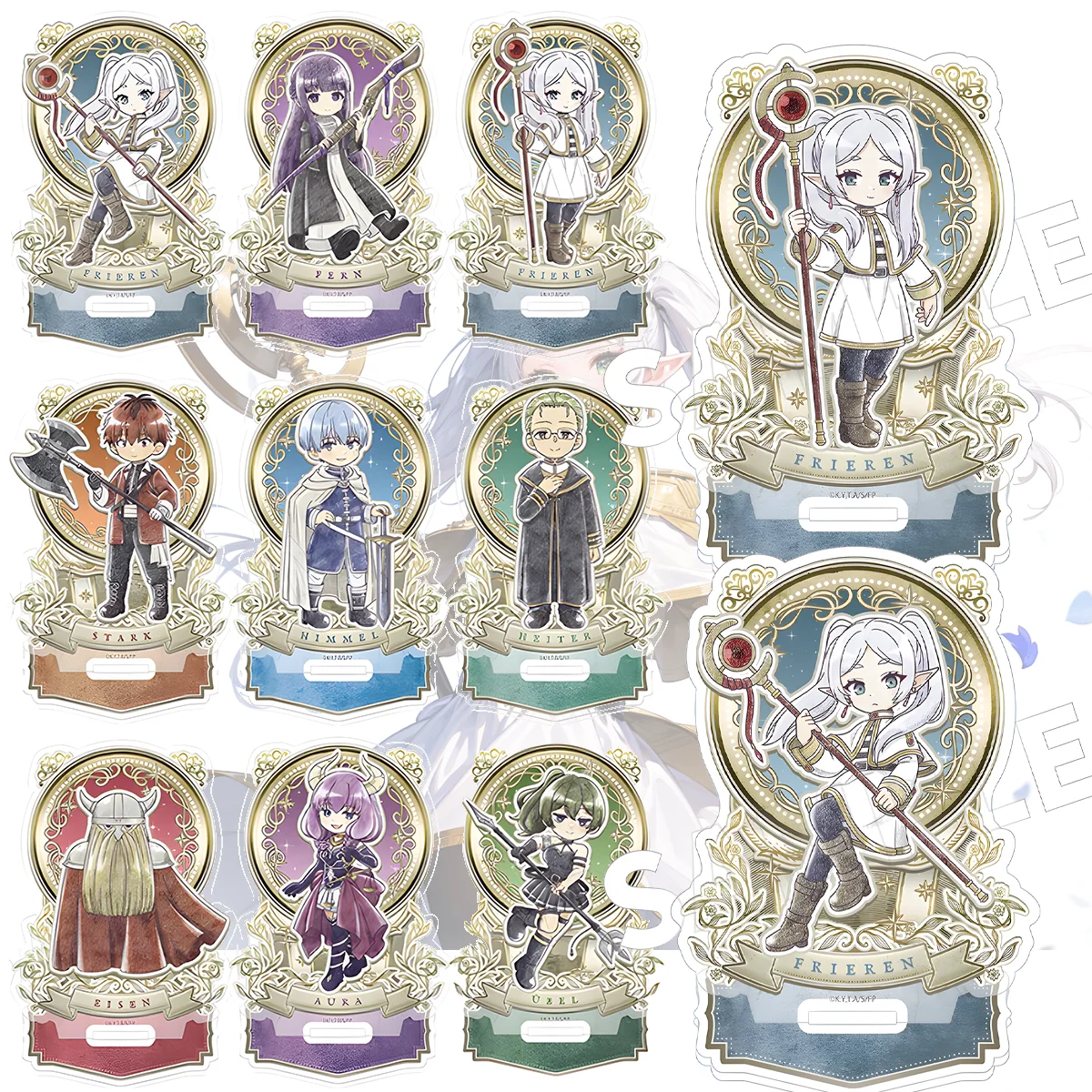 

Frieren Beyond Journey's End 10cm Cute Acrylic Stand Frieren Fern Stark Himmel Aura Print Anime Figure Gift keychain