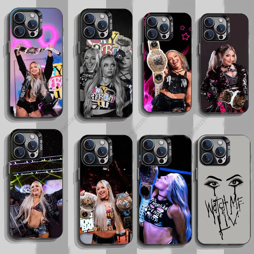 

L-Liv Morgan Wrestler Phone Case for iPhone 15 16 Pro Max Air SE 11 13 Pro 14 Plus 12 11Pro 15Pro Max 16e Cover