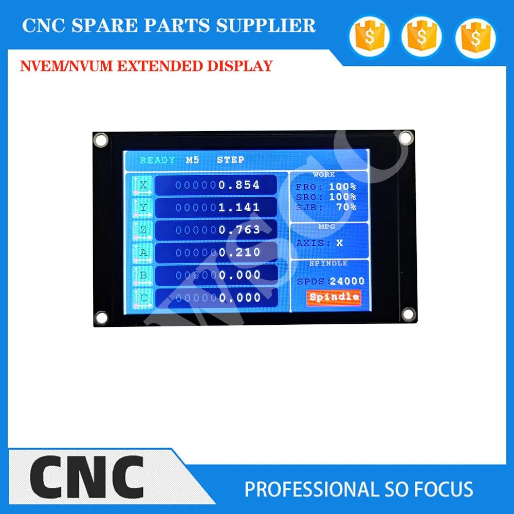 NVEM/NVUM extended screen mach3 control card extended display 6-axis display CNC accessories