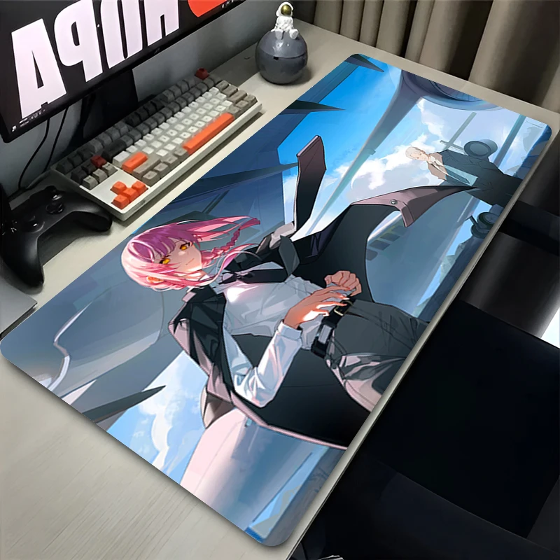 Mousepad Kawaii Gaming Accessories Computer Mouse Mat PC Gamer Available Sizes Keyboard Pad Chainsaw Man Reze Desk Mat Mouse Pad