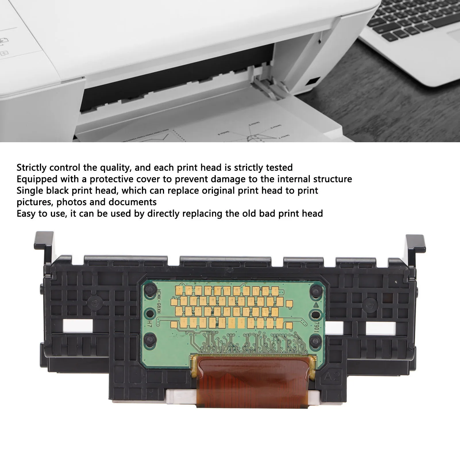 Printer Head Replacement Parts Single Black Printheads  Packaging Easily Use for Pixma MX720 for MX721 for MX925 for MX922