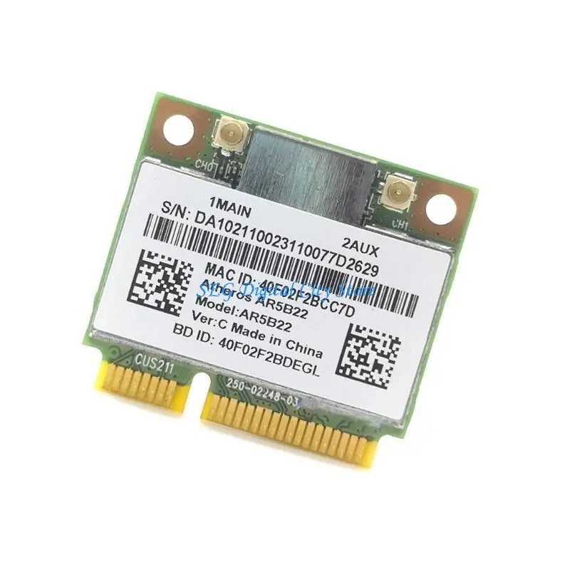 Carte réseau U75B AR5B22 Bluetooth-compatible4.0 2.4 / Mini PCIe 300Mbps à double bande