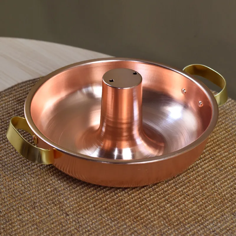 Card Stove Hot Pot Elephant Neck Pot Vintage Purple Copper Pot Commercial Outdoor Cookware