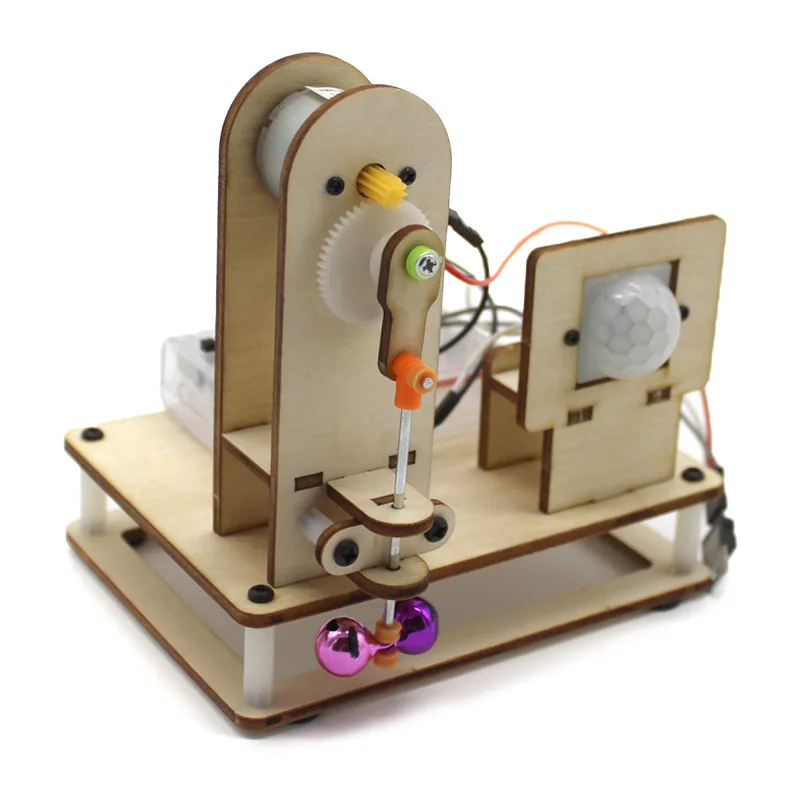 

Интеллектуальный сенсорный колокольчик, детская научная игрушка, технологический комплект физики, обучающая деревянная модель дверного звонка, развивающие игрушки для детей