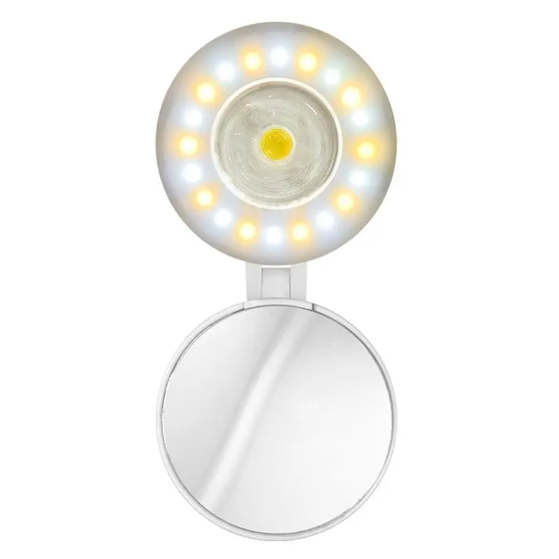 Luz para Selfies FULL-Selfie - LED Magnético Portátil con Clip, Anillo de Luz Recargable para Teléfono, Diseño de Bolsillo, Brillo Ajustable