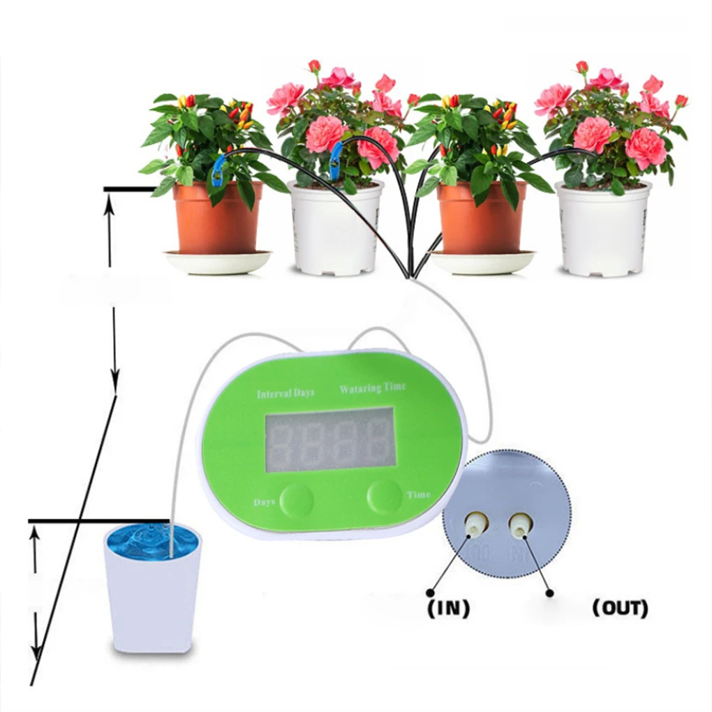 

Solar Watering Drip Irrigation Kit System Auto Self Watering Device with Timer for Flower Plants House Potted Water Dispenser