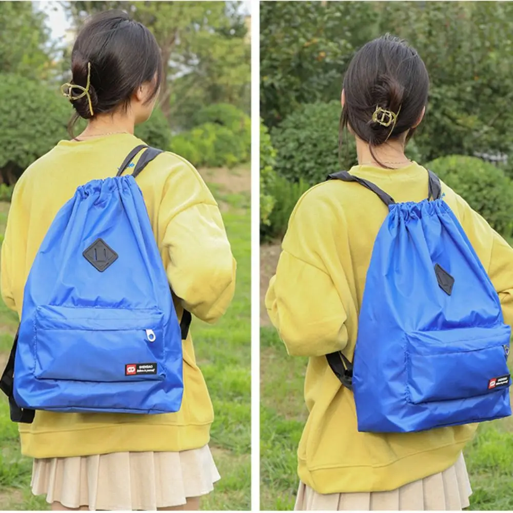 Student Backpack Women Bags Waterproof School Bag Large Capacity INS Fashion Drawstring Bag Backpack Travel Bag