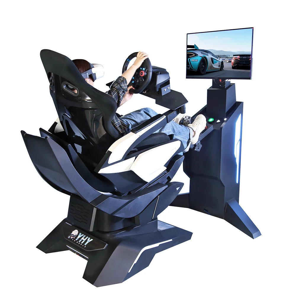 2024 New Arrival YHY First All-aluminum Alloy Steering Wheel Driving Car Gaming Chair Seat Bracket Dynamic Sim Racing Cockpit