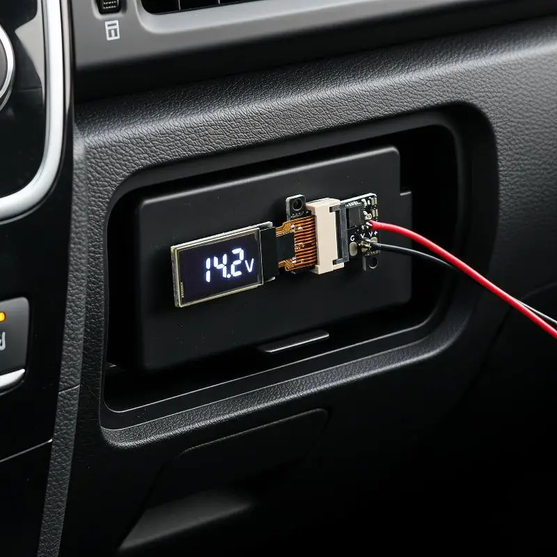 1 Pc DC 0-30V Mini Digital Voltmeter 0 5 Inch OLED Display High Precision 5Hz 10Hz Adjustable