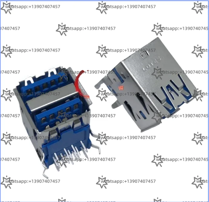 

10 шт., быстрая двухслойная розетка USB 3.0, интерфейс материнской платы типа A AUSB0289-K001C