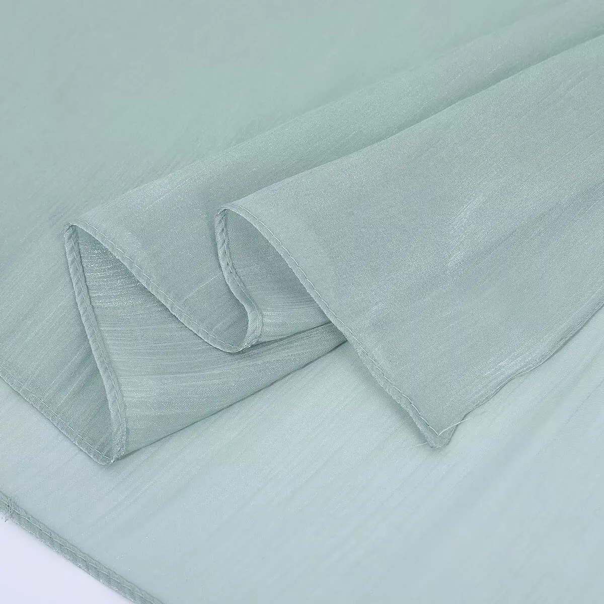 Sciarpa Hijab da donna in 35 colori Sciarpe lunghe musulmane lucide Sciarpa luccicante in raso di organza con scialle turbante morbido e leggero