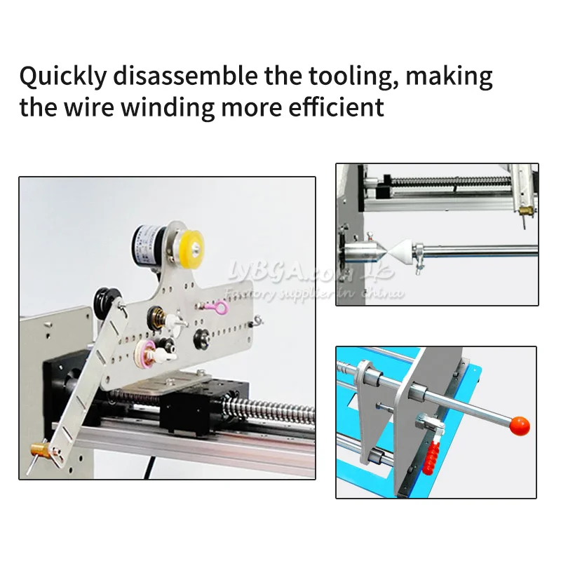 FCW-30 Fiber Optic Coil Winding Machine 30km Length Roll Spool Max Width 400mm Diameter 300mm Compatible For 0.025mm Wire
