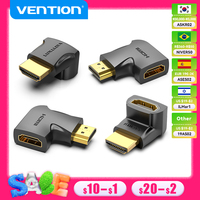 Vention HDMI Adapter 90 270 Degree Right Angle Male to Female Converter 4K HD Connector for HDTV PS4 Lptop TV Box HDMI Extender