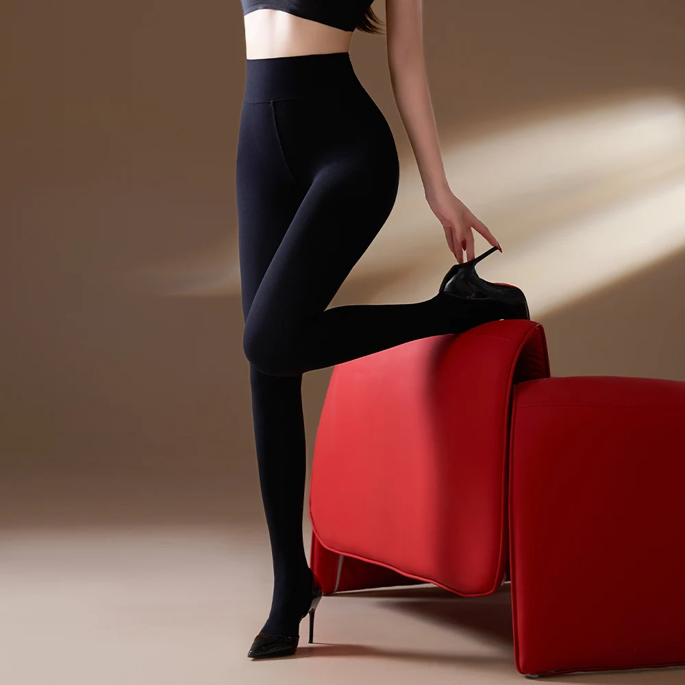 

Sexy Women 120D Antumn Winter Warm Pantyhose Open Crotch Elastic Bottom Wear High Waist Tights Shaping Stocking Leggging