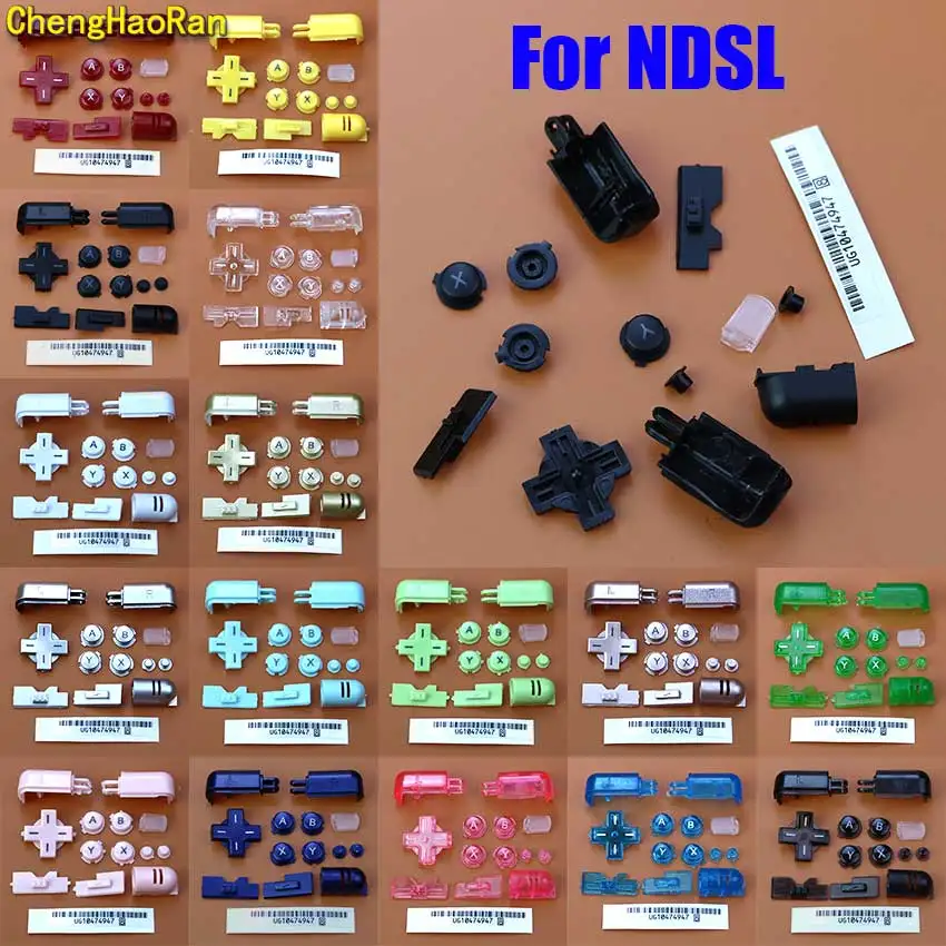 

ChengHaoRan Replacement Full Button Set For NDS Lite Console Power ON OFF Key ABXY L R D Pad Cross For NDSL