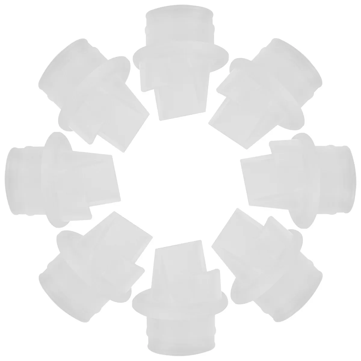 

8Pcs Silicone Duckbill Valve for Breast Pump Replacement Part Compatible with Electric Manual Devices Soft Frosted Non Slip Easy