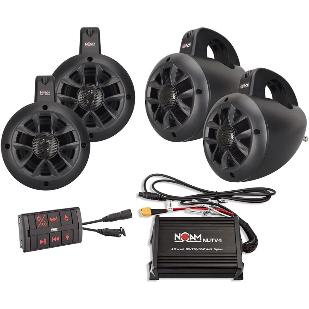 

NUTV4 Quad — 4-канальный морской Bluetooth ATV/тележка для гольфа/башенные динамики UTV, стереосистема