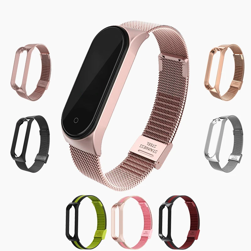 Strap For Xiaomi Mi Band 6 5 Wrist Metal Bracelet Screwless Stainless Steel MIband for Mi Band 6Strap Wristbands Pulseira