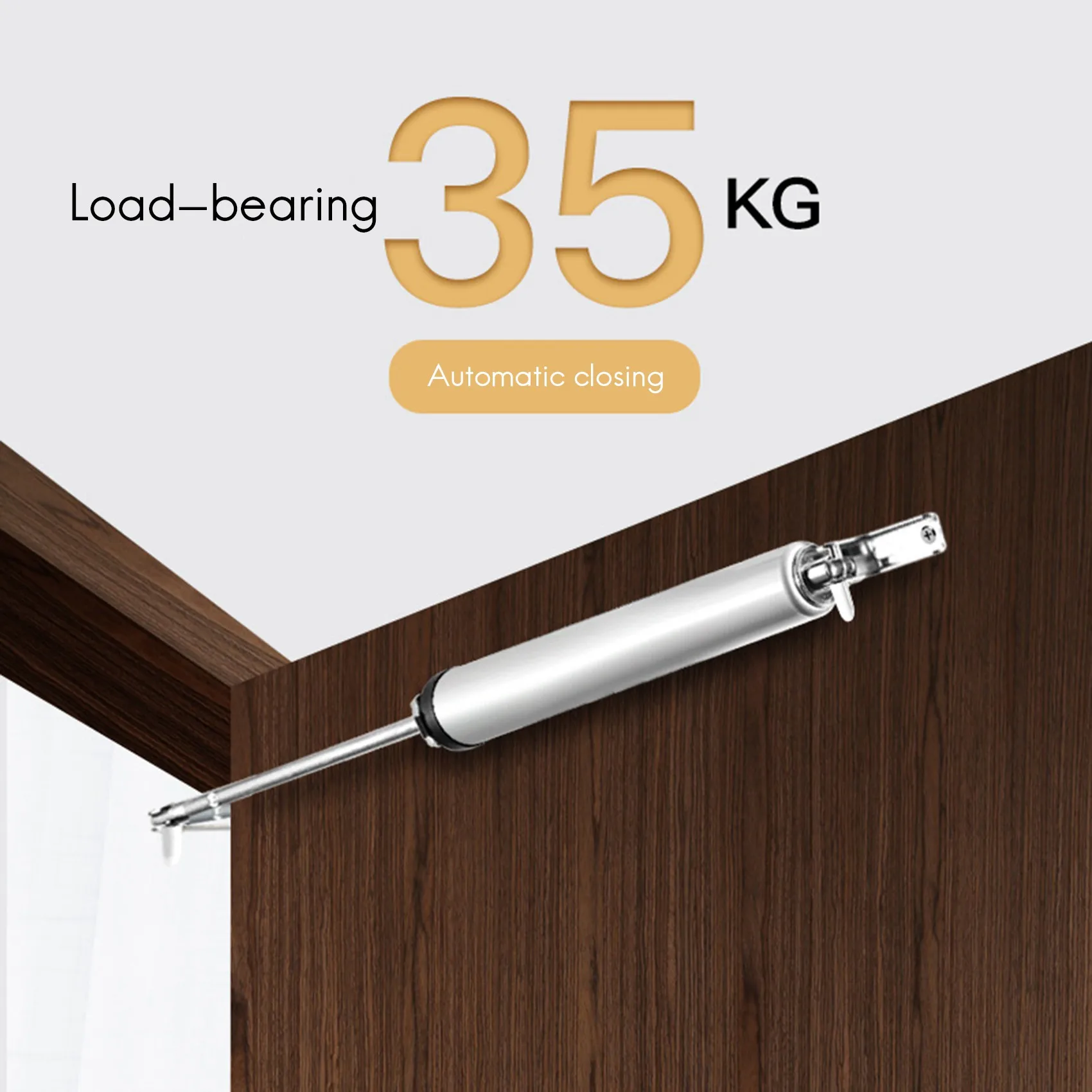 A77I Simple Door Closer Silent Pneumatic Hydraulic Buffer Automatic Household Door Closing Artifact Furniture Hardware