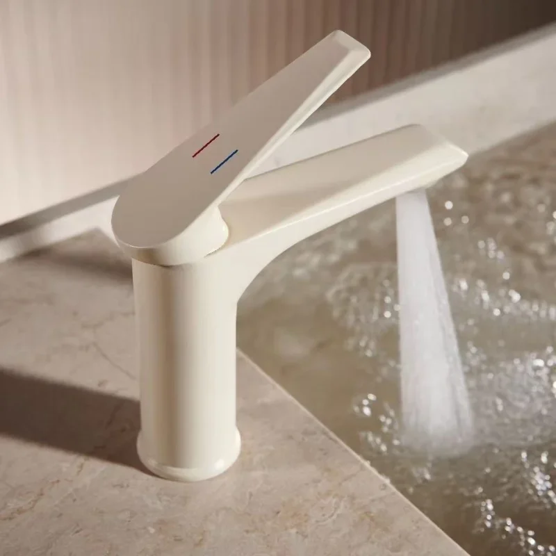 

Single Hole Hot and Cold Bathroom Wash Basin Basin Basin Sink Home Hotel Wash Splash Faucet Removable Gun Gray