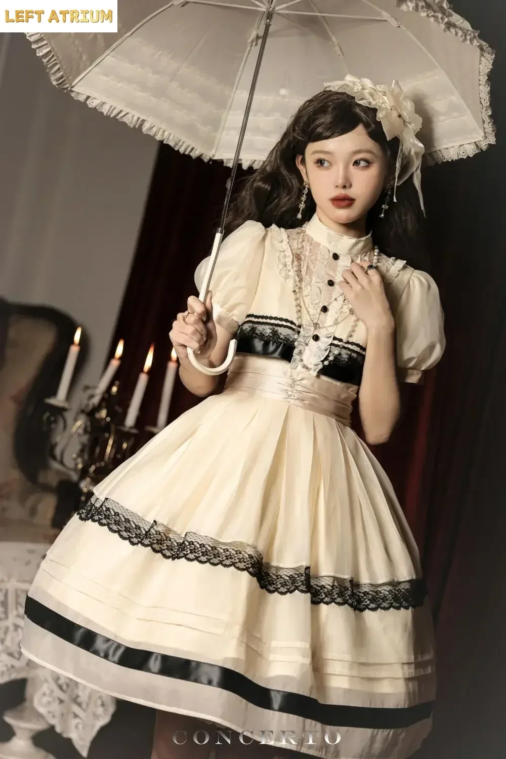 

Victorian Vintage Bubble Sleeve OP Dresses Harajuku Lace Slim Evening Party Dress Japanese Lolita Princess Dress Women 2025