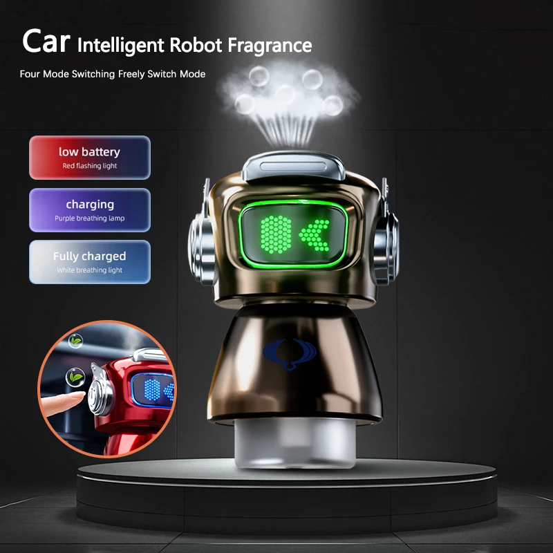 

Car Air Outlet Robot Perfume Clip Auto Fragrance Diffuser For SsangYong Actyon Korando Rexton Kyron Rodius Tivoli Musso Chairman