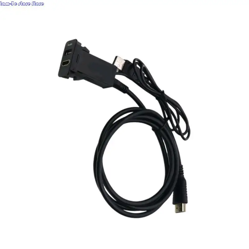 

D0UA CAR USB Слуховой и HDTV порт видео вход для моделей транспортных средств легко