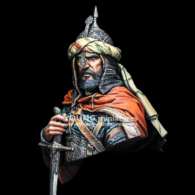 1/10, ARABIAN KNIGHT, Resin Model Bust GK, Historical war theme, Unassembled and unpainted kit