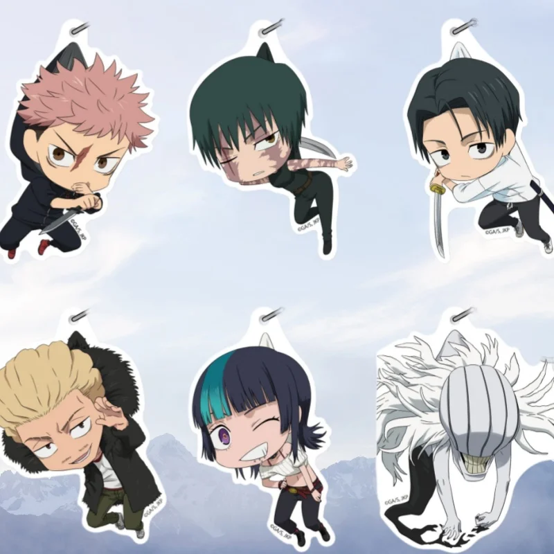 

Акриловый брелок-подвеска для сумки с персонажами Наруто, Юдзи Итадори, Хоши Кирара, Q-версия, аниме-атрибутика, акриловое украшение-игрушка с креплением на ключи