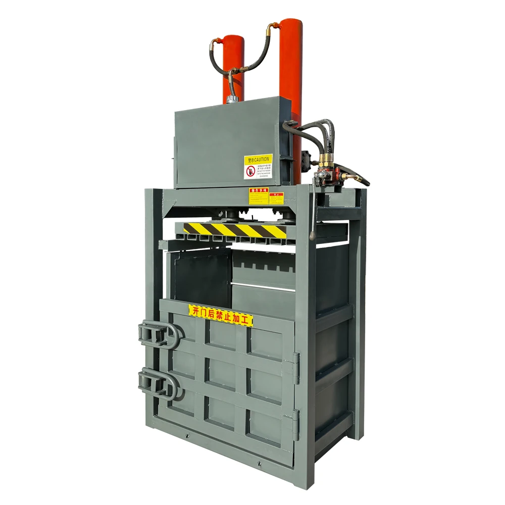 Waste Plastic Baling Machine Vertical Hydraulic Baler Compactor Pet Bottle Press Baler Machine For Sale