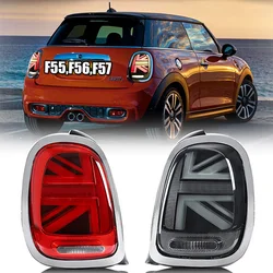 Car Tail Light Assembly Black/Chrome For MINI Cooper F55 F56 F57 2014 2015 2016 2017 2018 2019 Rear Reverse Lamp LED TailLight