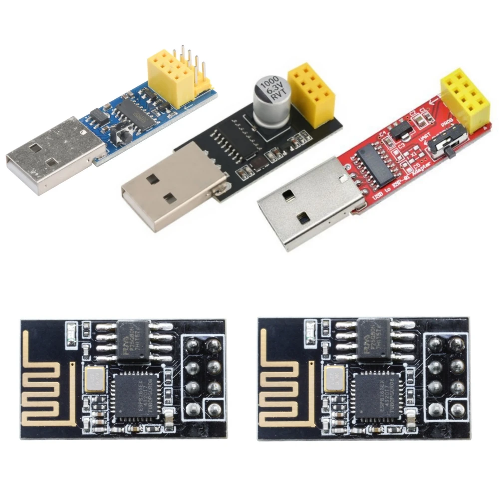 CH340C USB ESP8266 ESP-01 ESP01S Prog WIFI Downloader Module Developent Board for Arduino Programmer Adapter