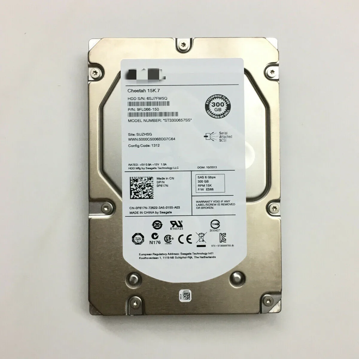 Imagem -03 - Disco Rígido de Hdd com Bandeja F617n 0f617n St3300657ss 300gb 15k 6g 3.5 Sas