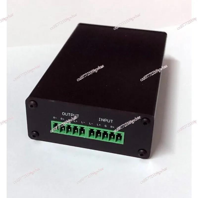 IP Network Audio Interface Box XLR RCA 6.35mm TRS Input 48V Phantom Power Audio Adapter