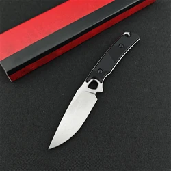 KS2048 straight knife outdoor hunting tactical cutting fishing nylon fiber handle survival self-defense hiking fixed knife