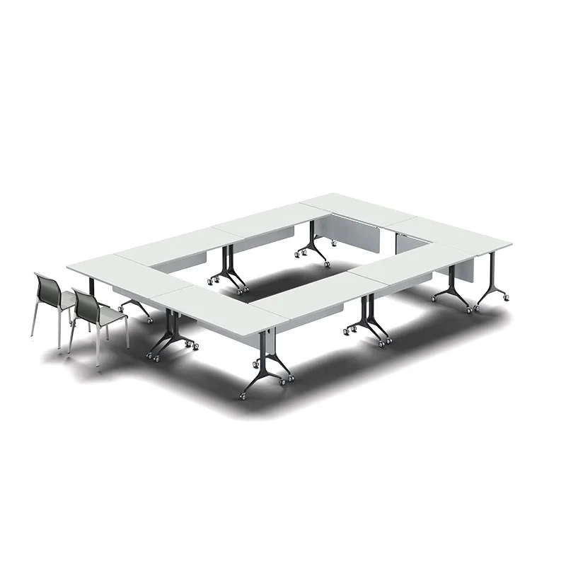 custom.Foldable Flip Top Training Table on Wheels Nesting Design Mobile Desk Conference Room and Seminar Space