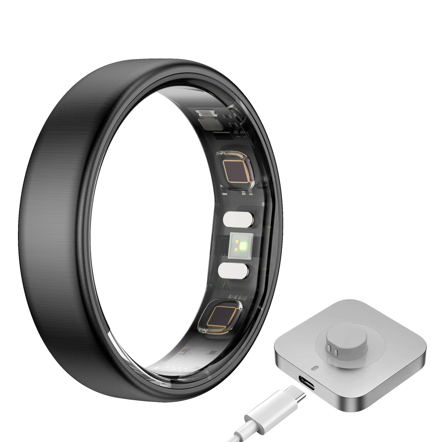 R21 Smart Ring Multi Sport Modes Heart Rate Blood Oxygen Monitoring AI Health Analysis 5ATM Waterproof Ultra-thin Fitness Ring