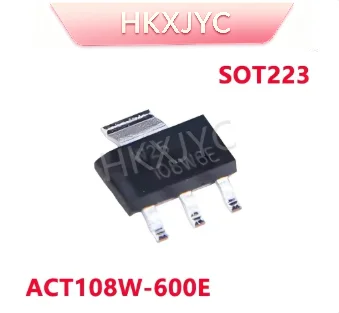 10PCS ACT108W-600E SOT223 Sensitive Gate TRIAC 600V 0.8A Thyristor AC Switch Chip For Lamp Dimmer Motor Control Circuit