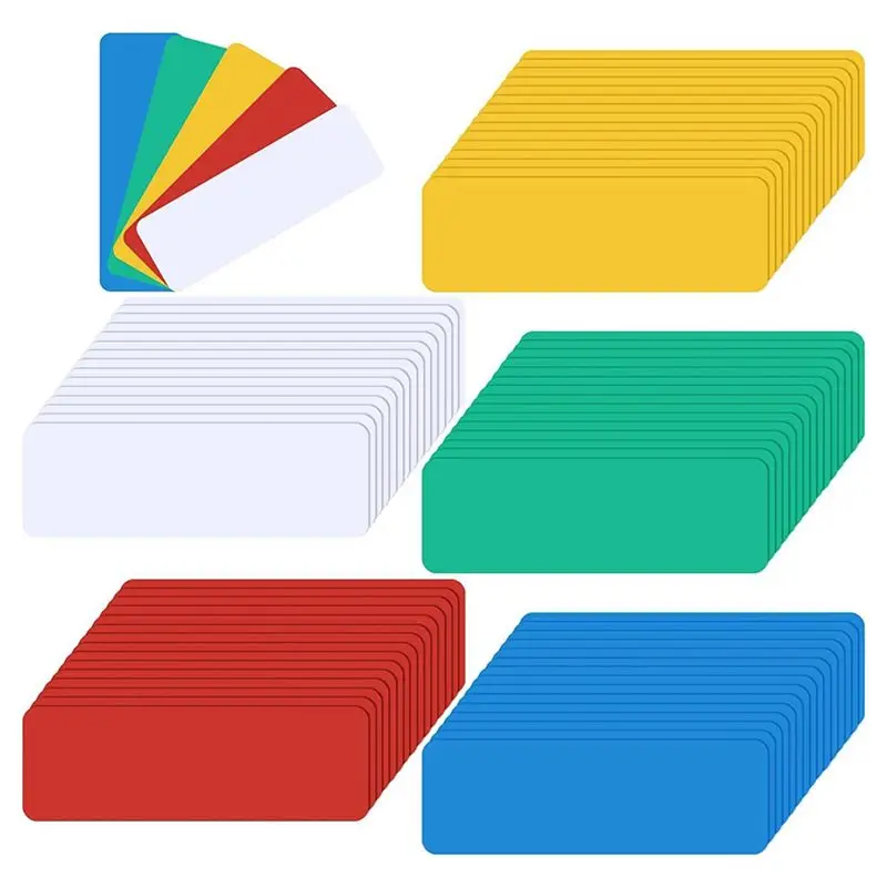 A75K 120 Magnetic Dry Erase Labels Reusable Name Tag Labels Magnetic Label Strips for Home Whiteboard Refrigerators