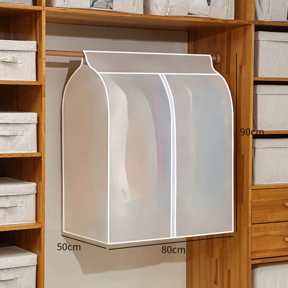 Hanging Transparent Clothes Dust Cover Fully Enclosed Anti-fouling Coat Storage Bags Oversized Dust Cover For Household