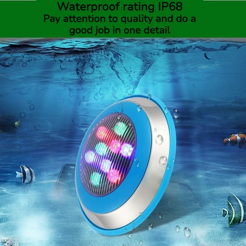 2026 LED Underwater Light, Pool Wall Mounted Fountain Gushing Lamp, Colorful Landscape Light for Fish Pond Water Pool Decoration