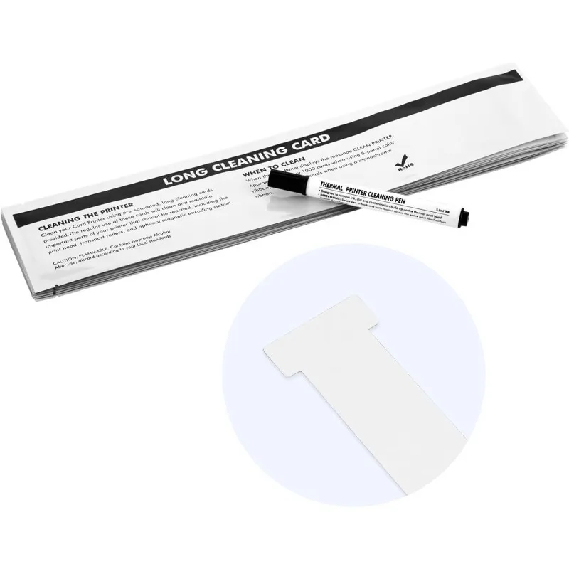 Cleaning Kit Cards and Pen For Magicard Pronto100 300 400X 600 D Enduro and Rio Pro 3633-0053