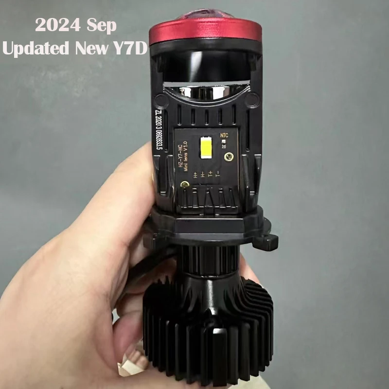 Y7D Y8 ثنائية LED H4 عدسة بروجيكتور صغيرة Canbus لمبة عالية شعاع منخفض شعاع المصباح 120 واط السيارات الأضواء RHD LHD 6000 كيلو 12 فولت 24 فولت #6